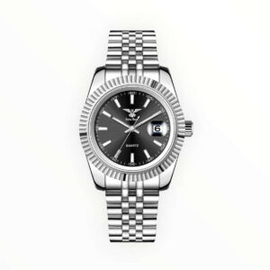 Datejust - Silver Case with Black Dial