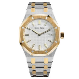 Signature - Silver Gold Case with White Dial