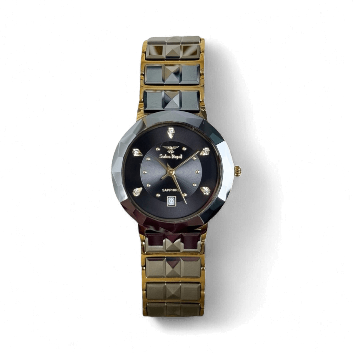 Ceramic Silver - Black Dial