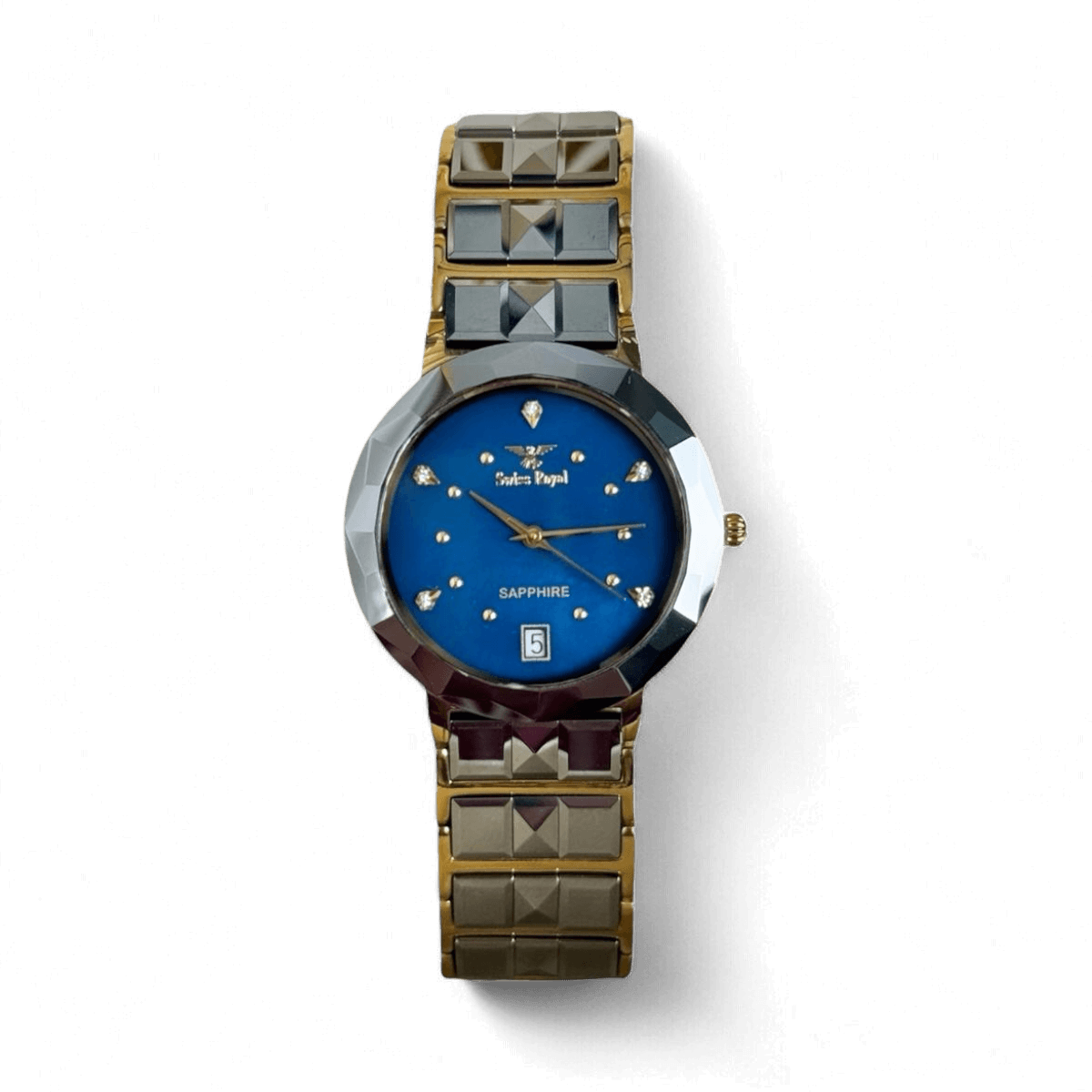 Ceramic Silver - Blue Dial