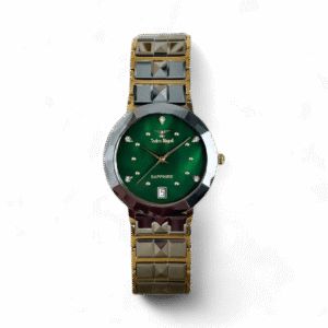 Ceramic Silver – Green Dial