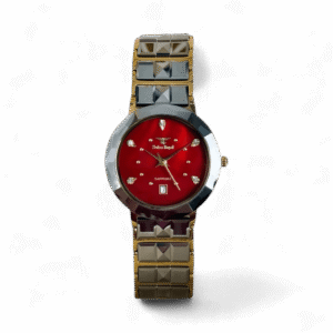 Ceramic Silver - Red Dial