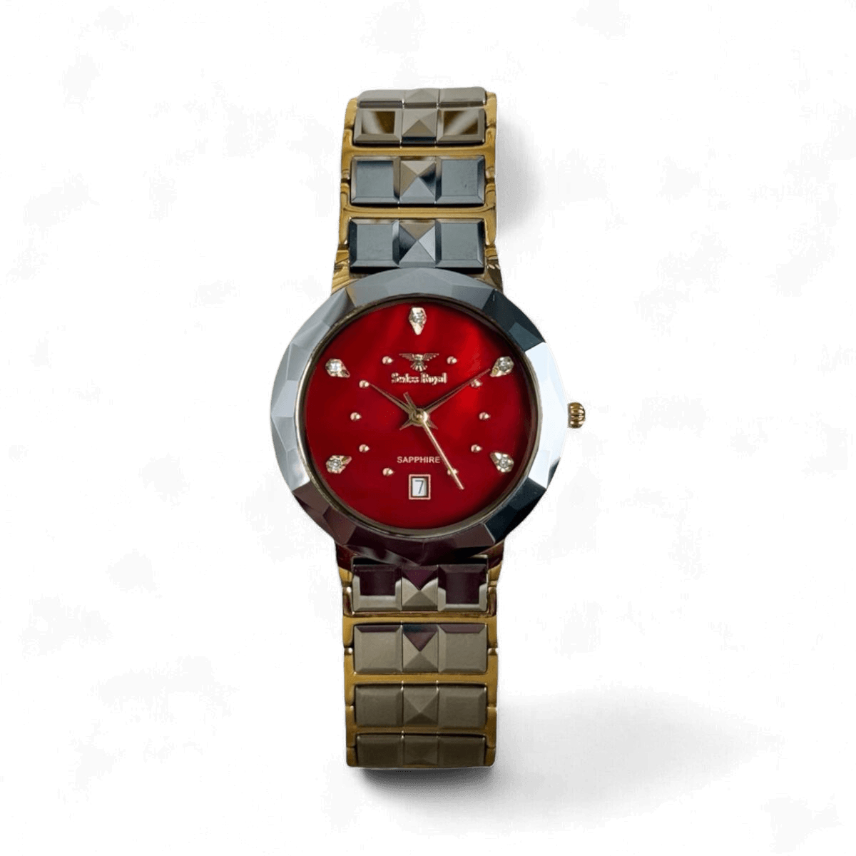 Ceramic Silver - Red Dial