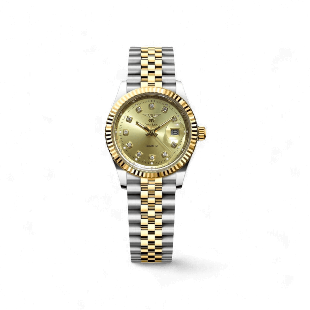 Silver Datejust - Gold Dial