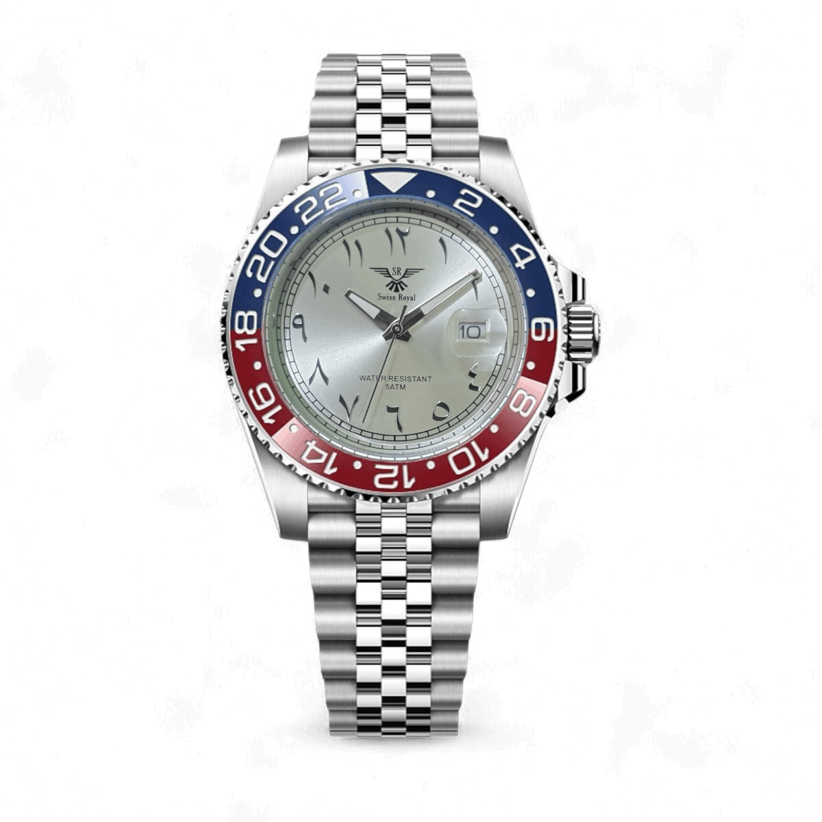 GMT Voyager Arabic White Dial
