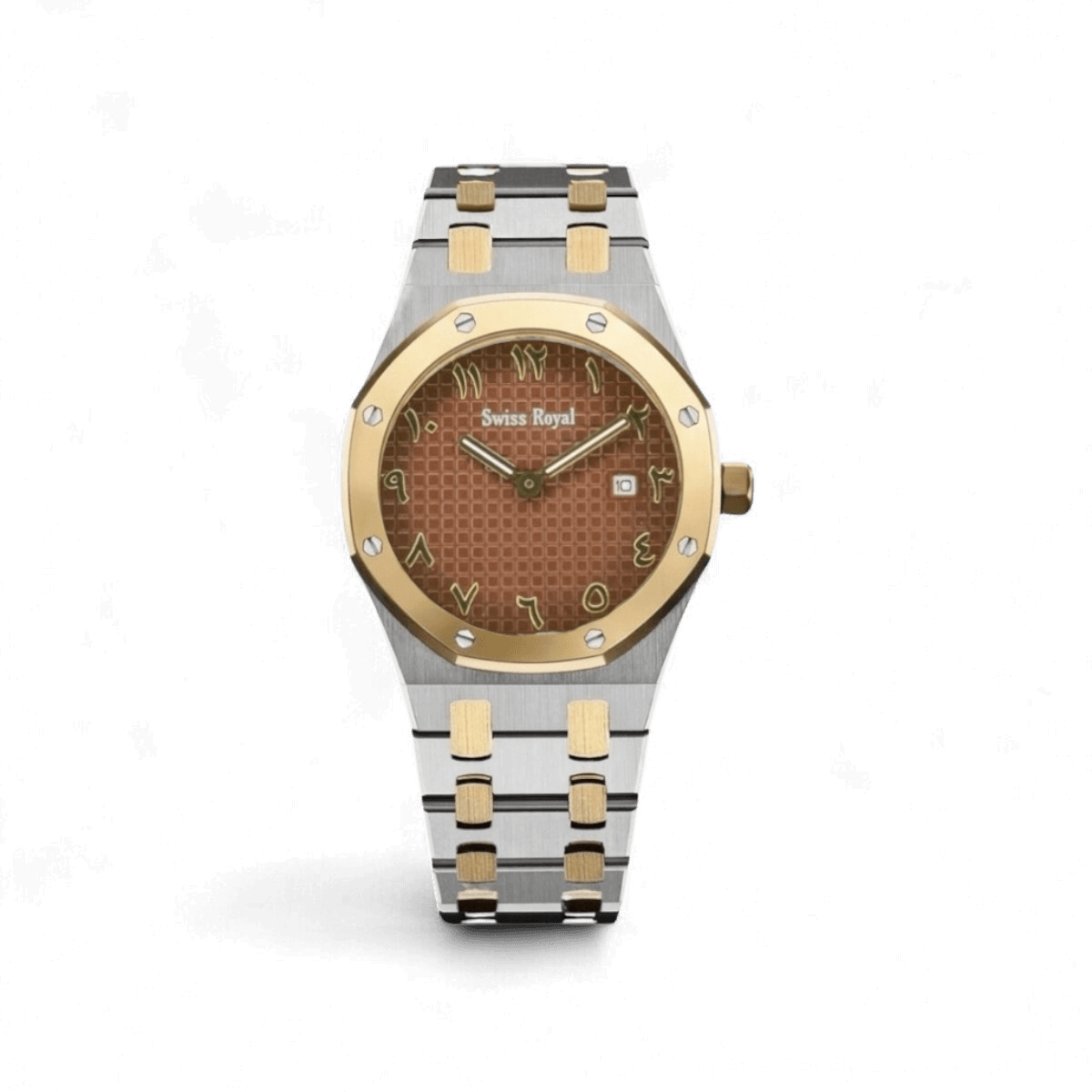 Signature Watch Silver - Brown Arabic Dial