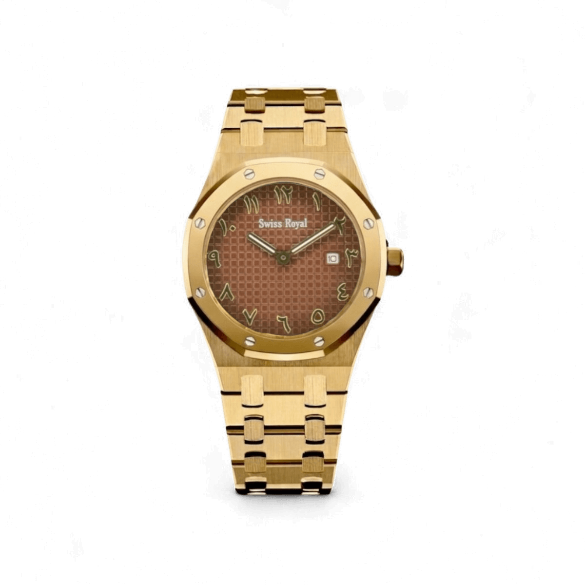 Signature Watch Gold - Brown Arabic Dial